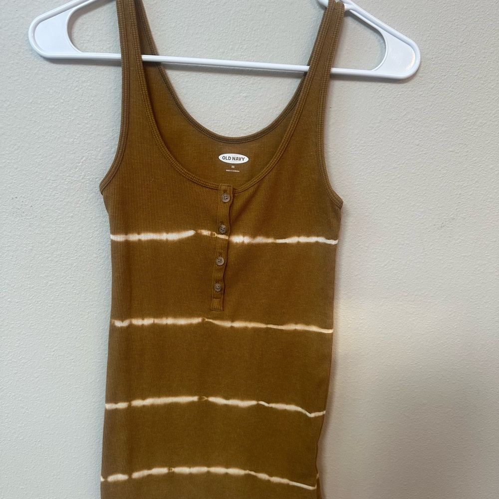 Old Navy Sleeveless Tank Brown Scoop Neck. Size XSmall